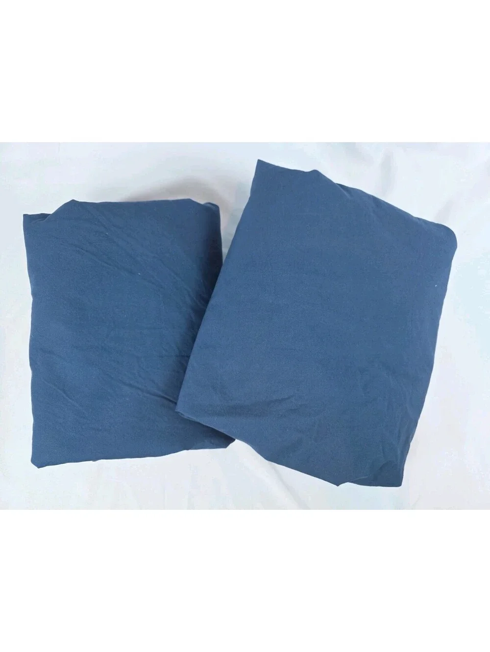 IKEA Ullvide Twin Dark Blue Fitted And Flat Sheet Set Of 2 Pre-owned